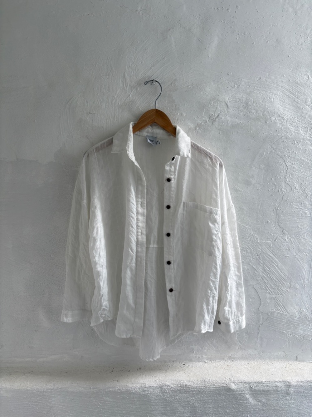 Princess Polly button down long sleeve cotton blend